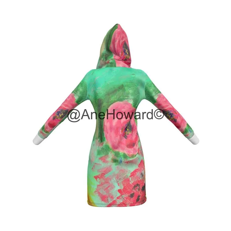 Eco-Friendly Hoodie Dress  Flower Power