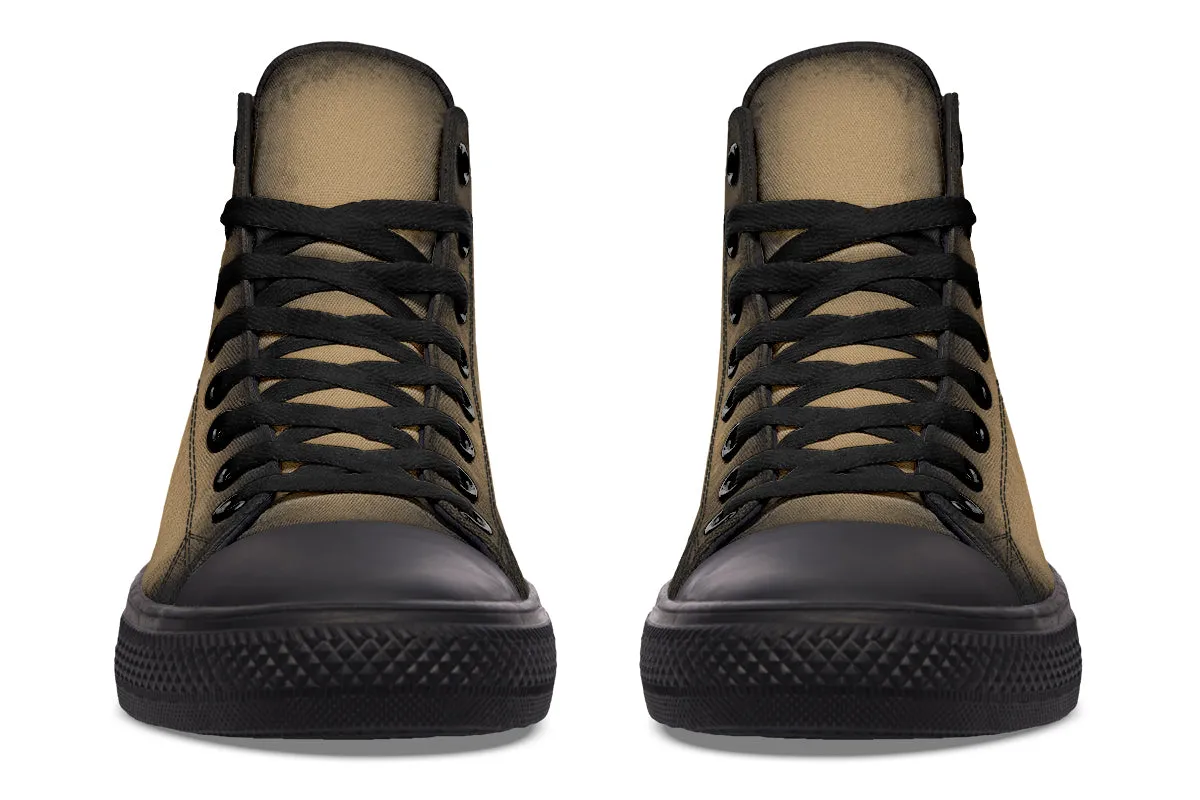 Elder Hide High Tops - Classic Premium Canvas Shoes with Comfortable and Durable Soles