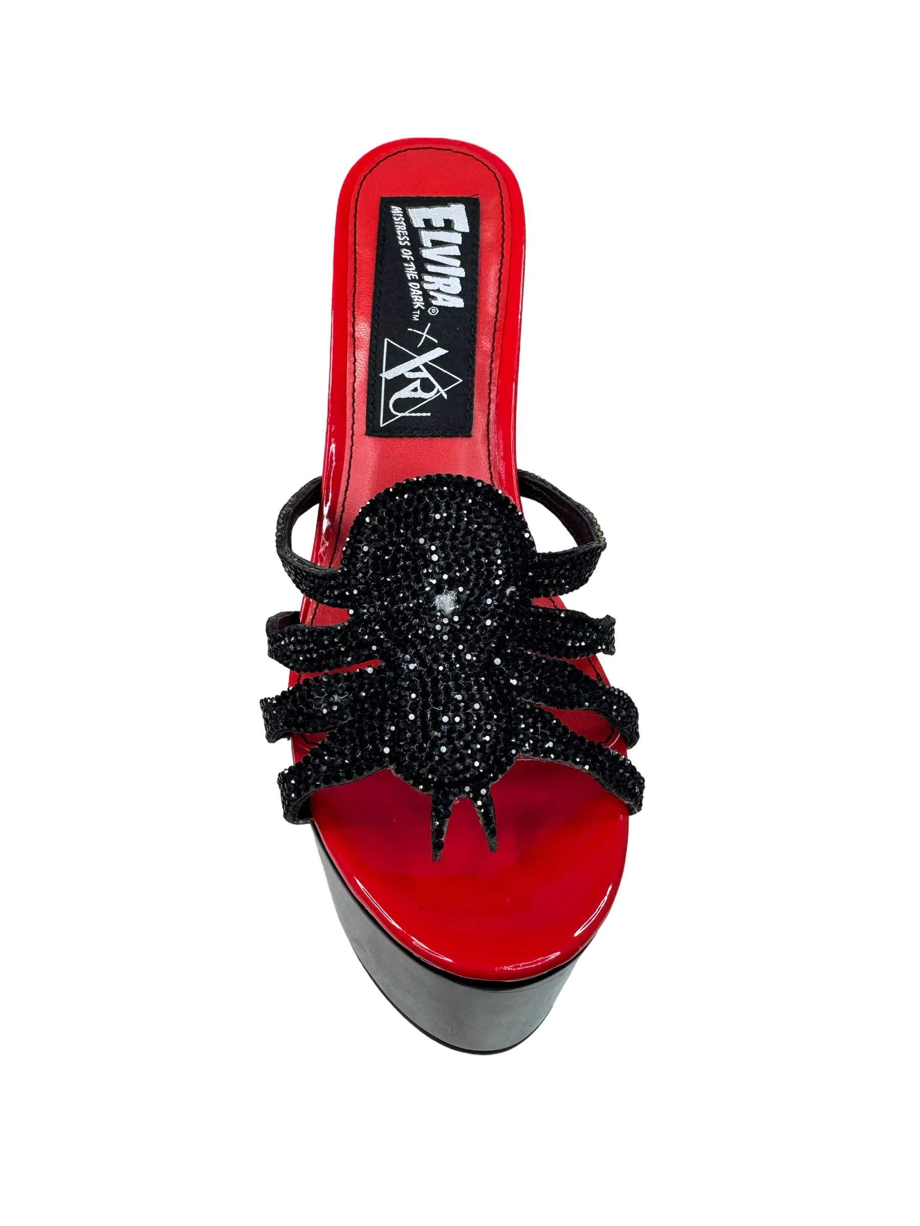 ELVIRA SPIDER PUMP - BLACK/RED