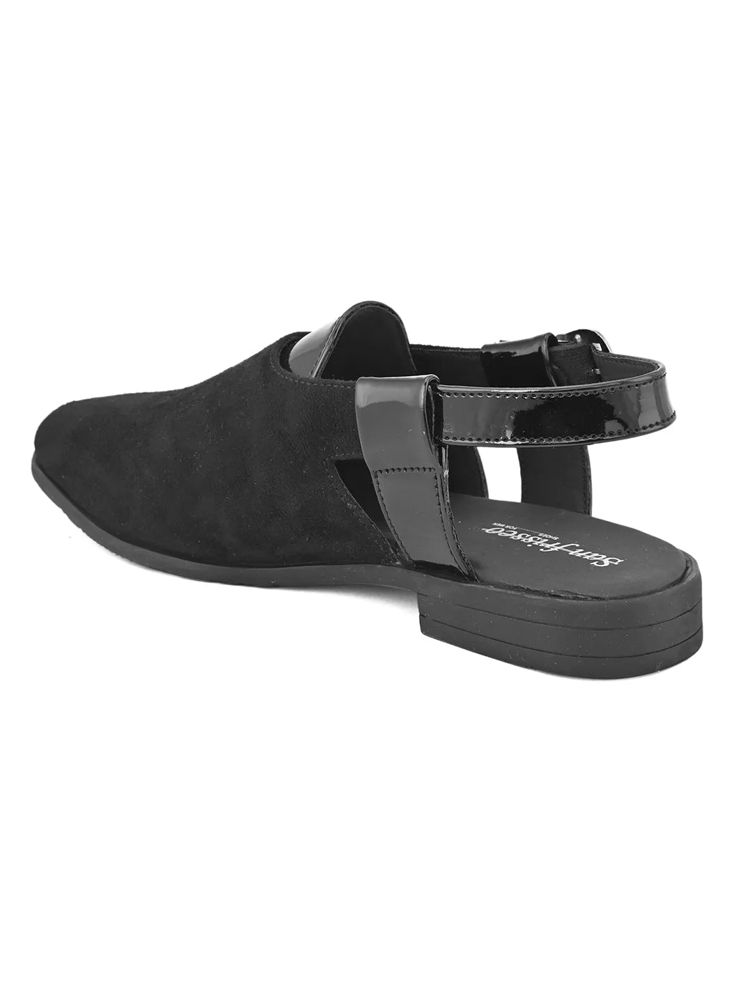 Emirati Black Crossover Sandals