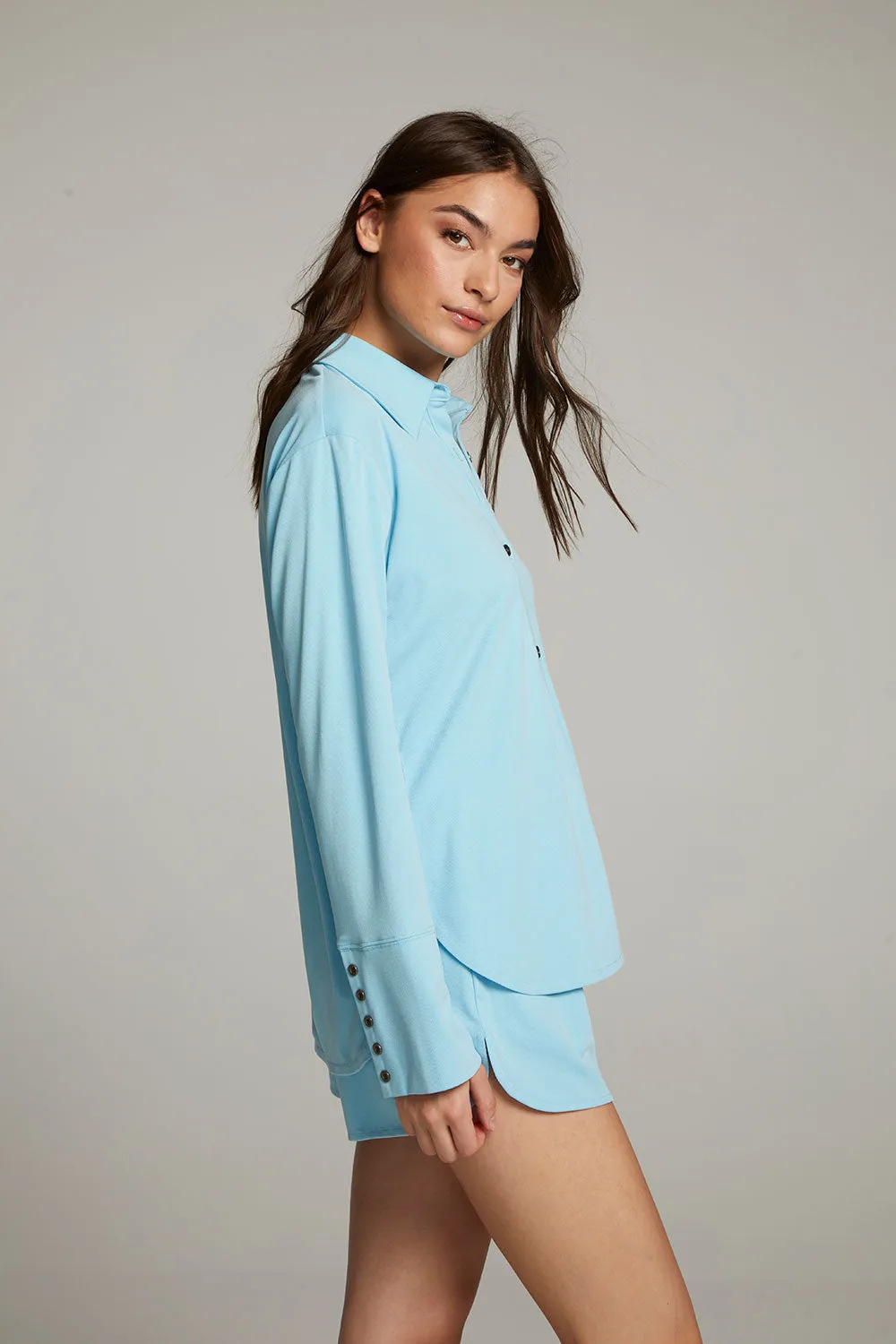 Ethan Clear Sky Button Up