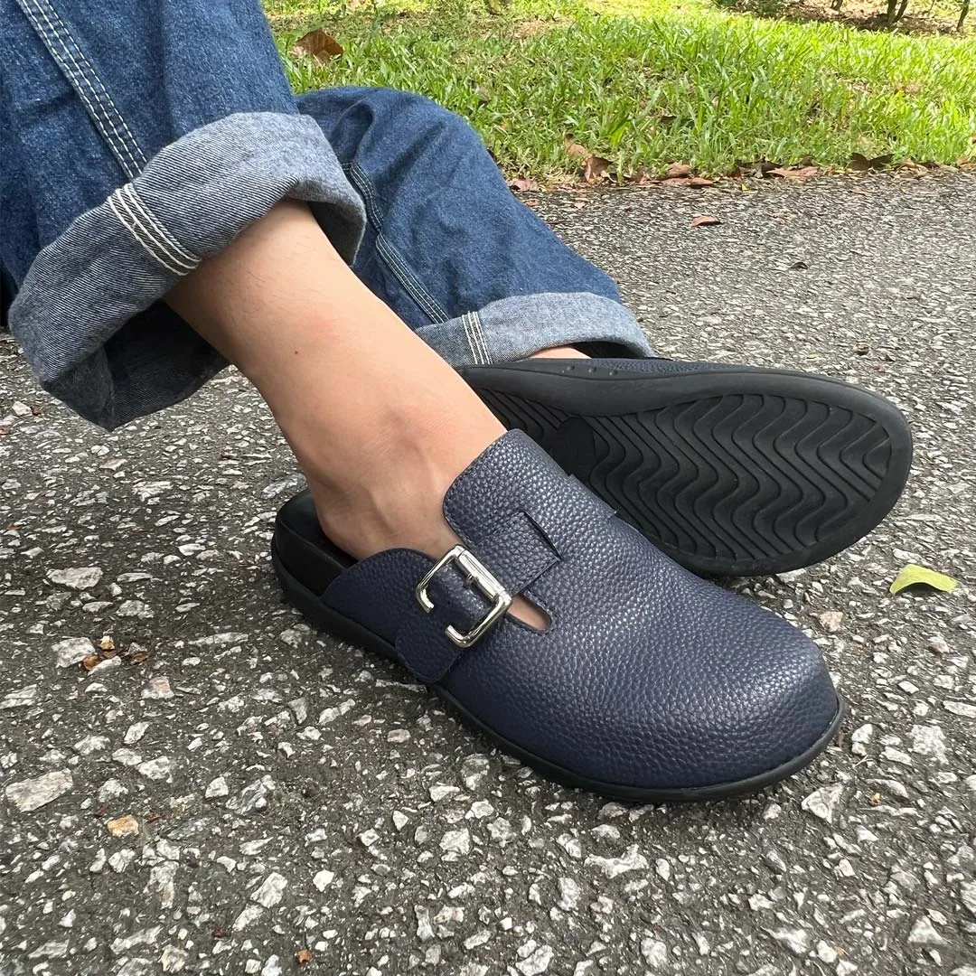 [Extra 20% off at cart][Unisex] Closed Toe Buckle Clog Sandals