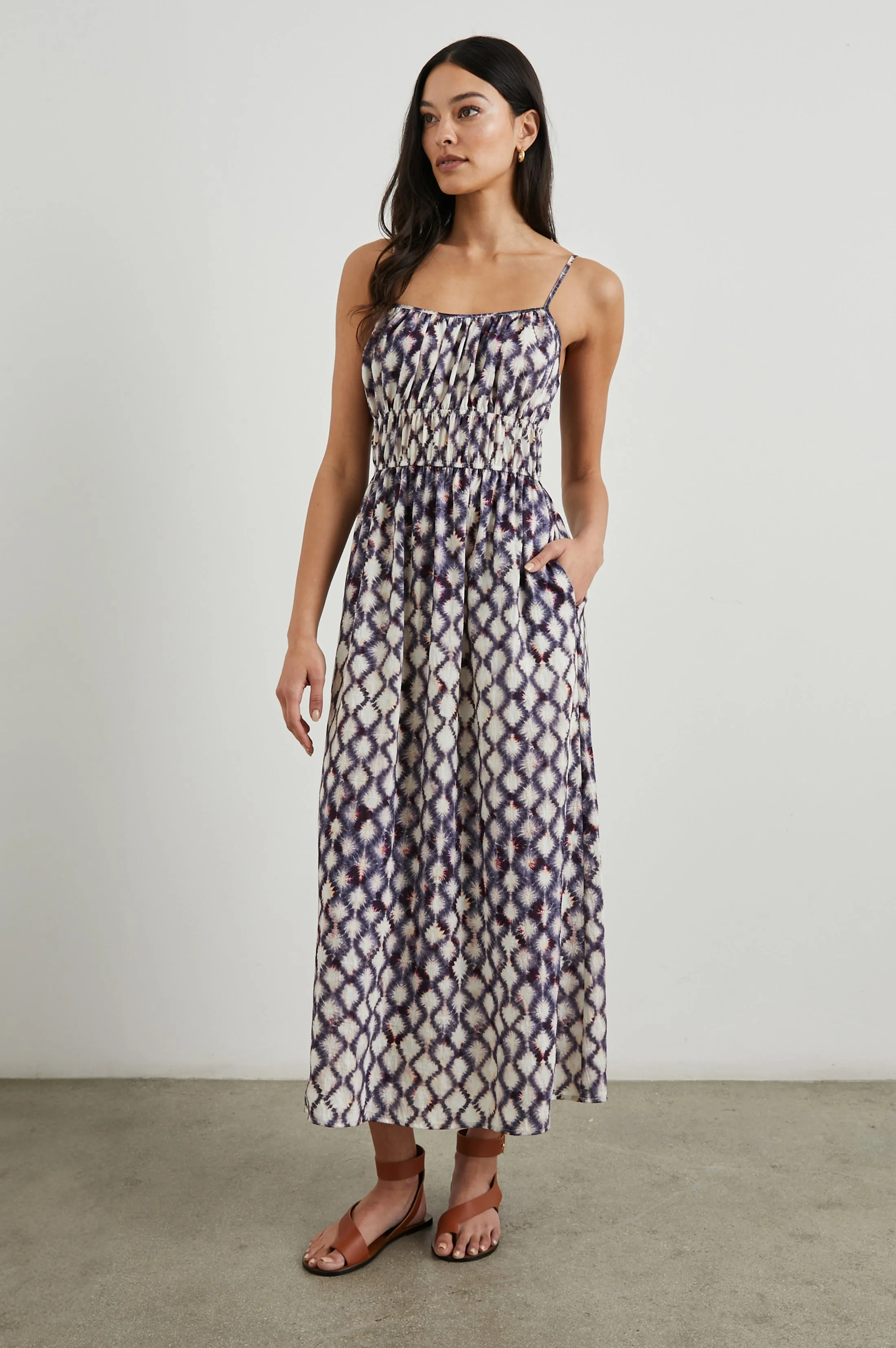 FATIMA DRESS - IRIS SHIBORI