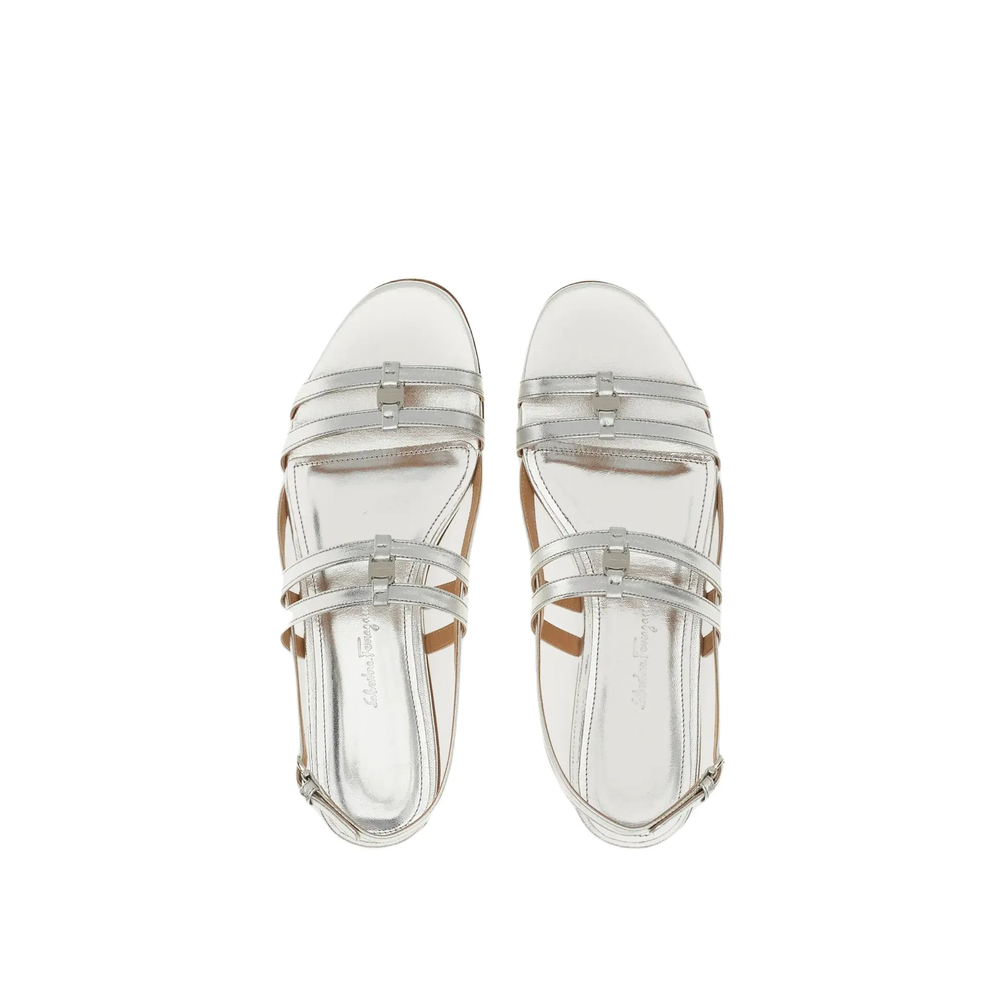 Ferragamo Typa Women's Sandals Silver