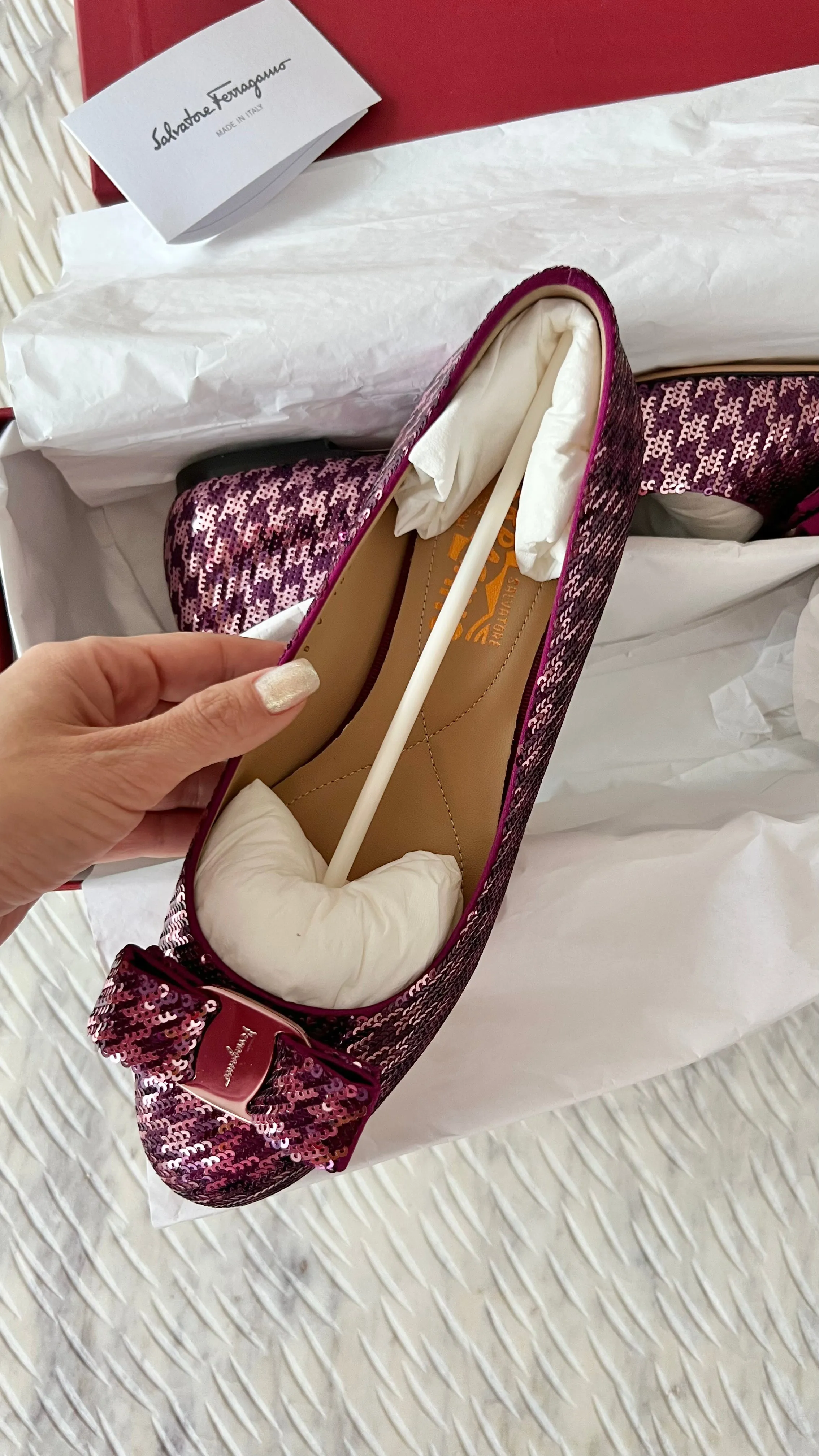 Ferragamo Varina Flats Size 7.5