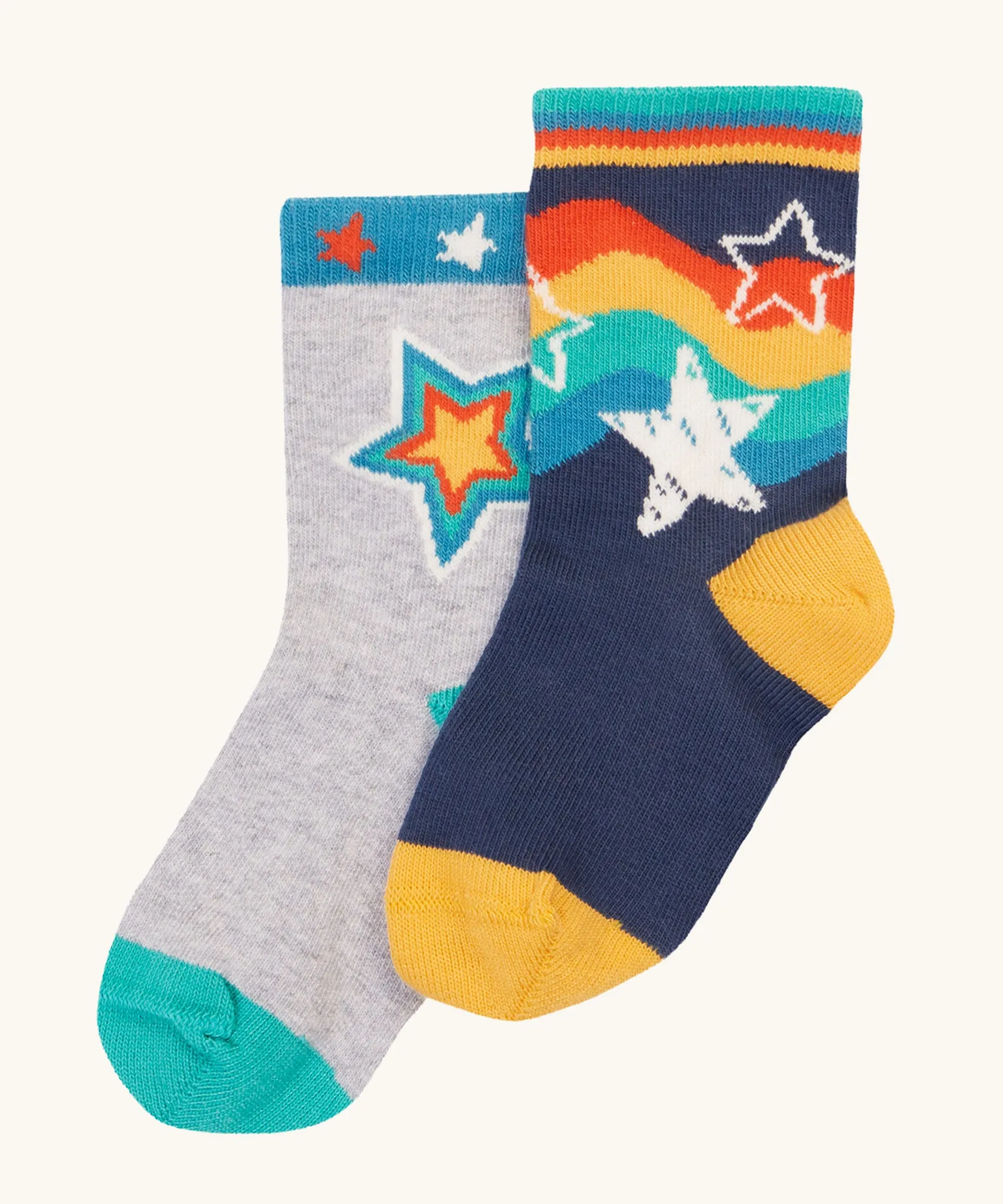 Frugi Little Socks - Stars 2 Pack