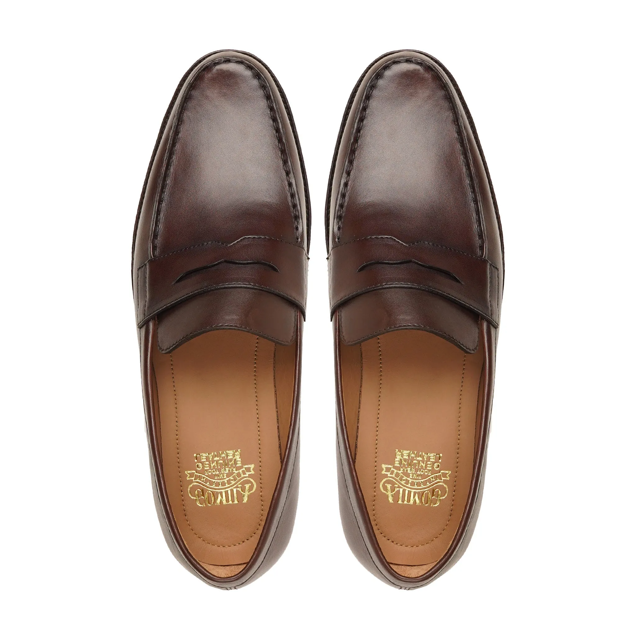 Gario - Men's Dark Brown Leather Loafer