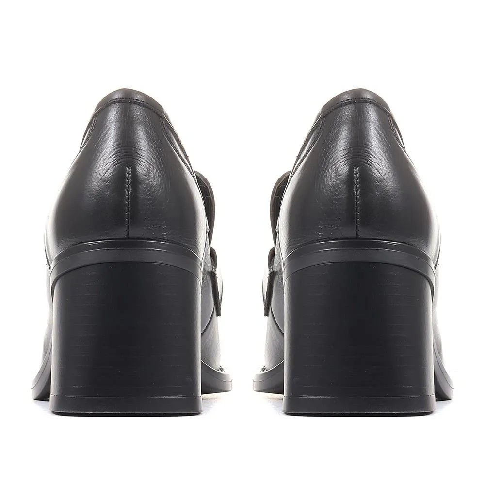 Genevra Chunky Heeled Loafers - GENEVRA / 323 018