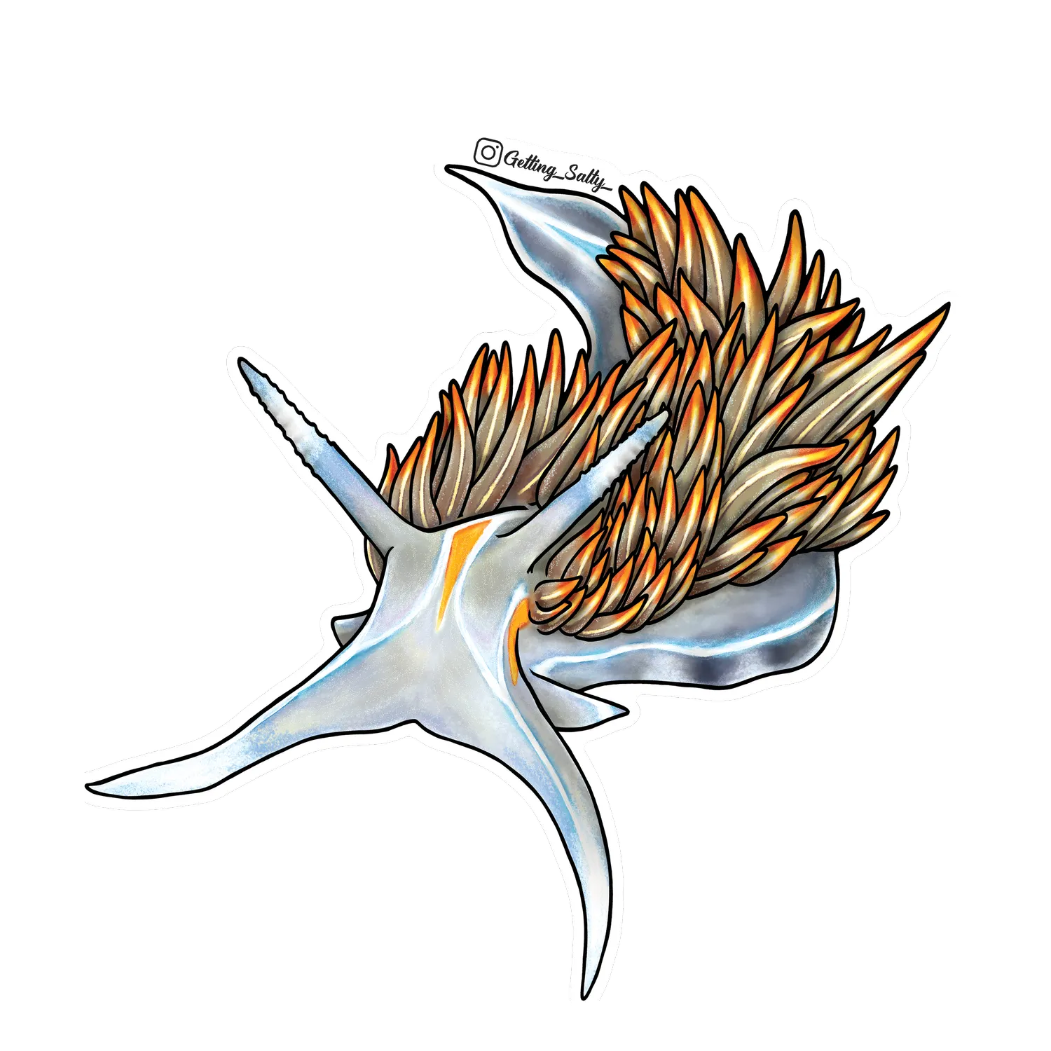 Getting Salty Opalescent Nudibranch - Mini