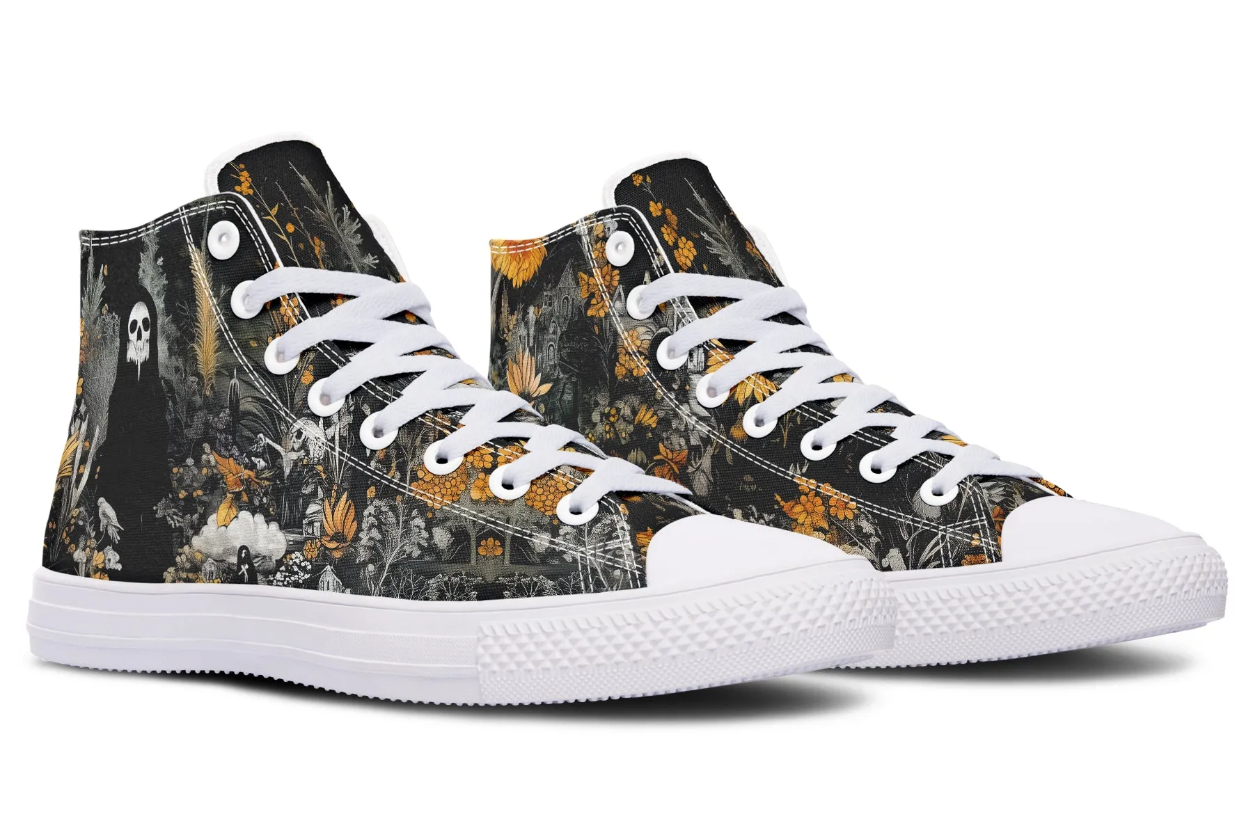 Grim’s Harvest High Tops - Classic Premium Canvas Shoes with Comfortable and Durable Soles