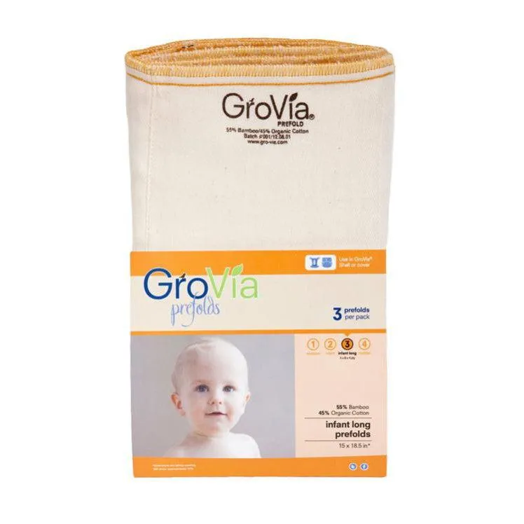 GroVia Prefold Cloth Diaper Inserts