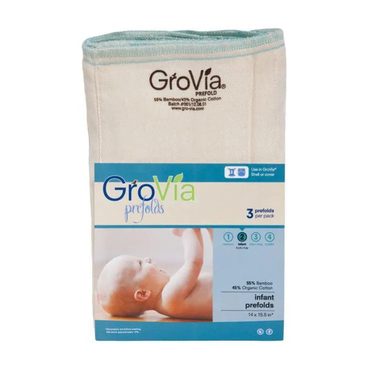 GroVia Prefold Cloth Diaper Inserts