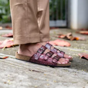 HAND BRUSHED CORK SANDALS