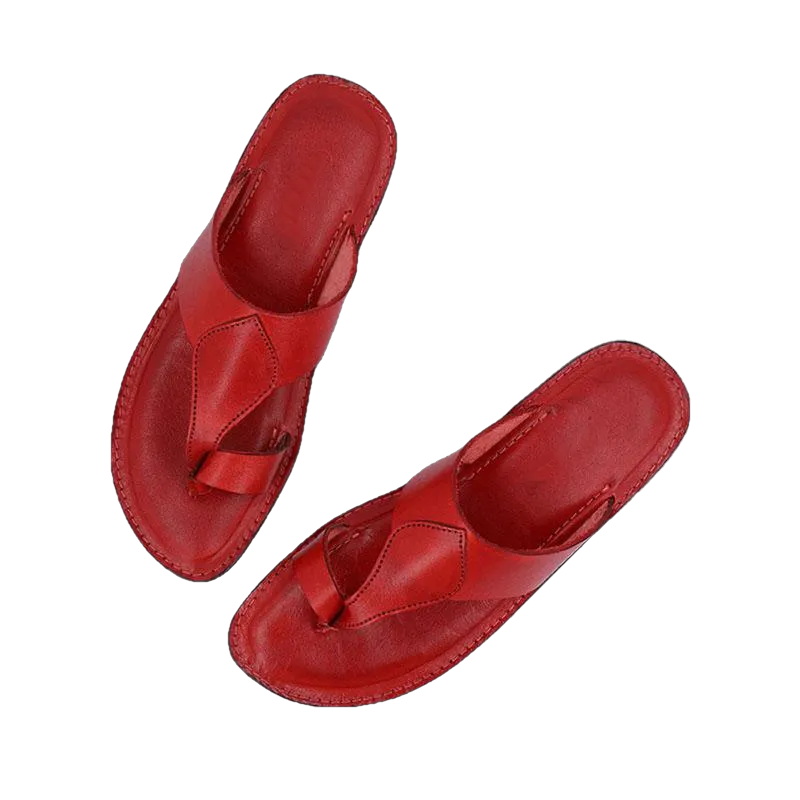 Harper Kolhapuri Flat Leather Women slippers