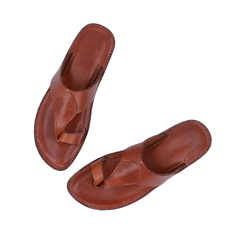 Harper Kolhapuri Flat Leather Women slippers