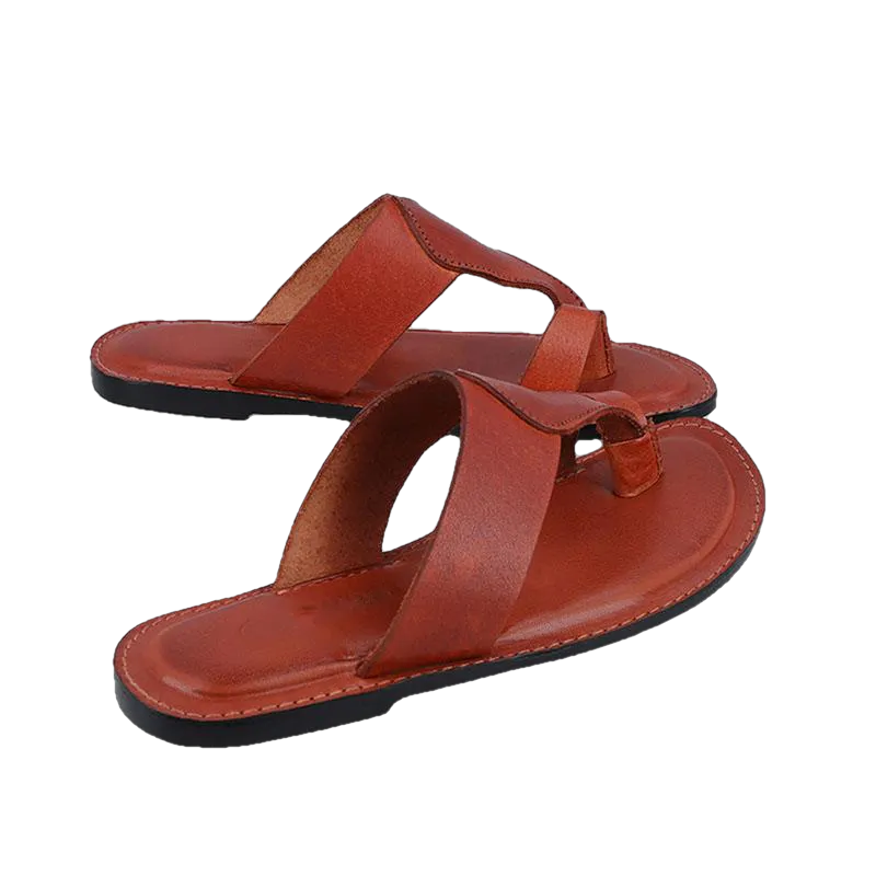 Harper Kolhapuri Flat Leather Women slippers