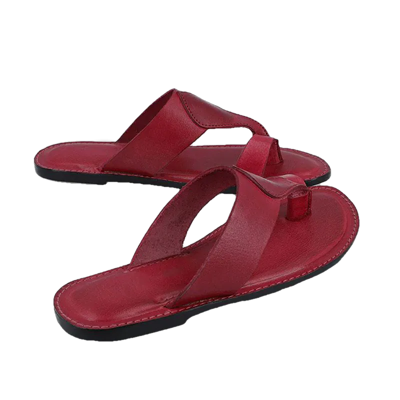 Harper Kolhapuri Flat Leather Women slippers