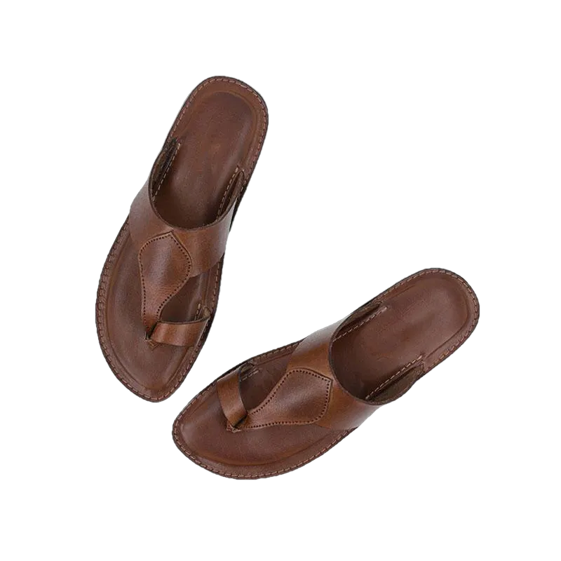 Harper Kolhapuri Flat Leather Women slippers