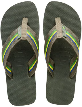 Havaianas Urban Brasil In Olivegreen For Men