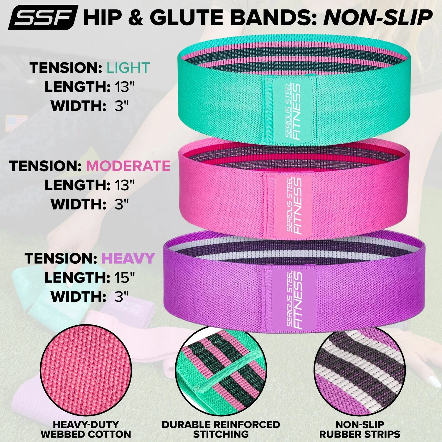 Hip & Glute Activation Band (Non-Slip)