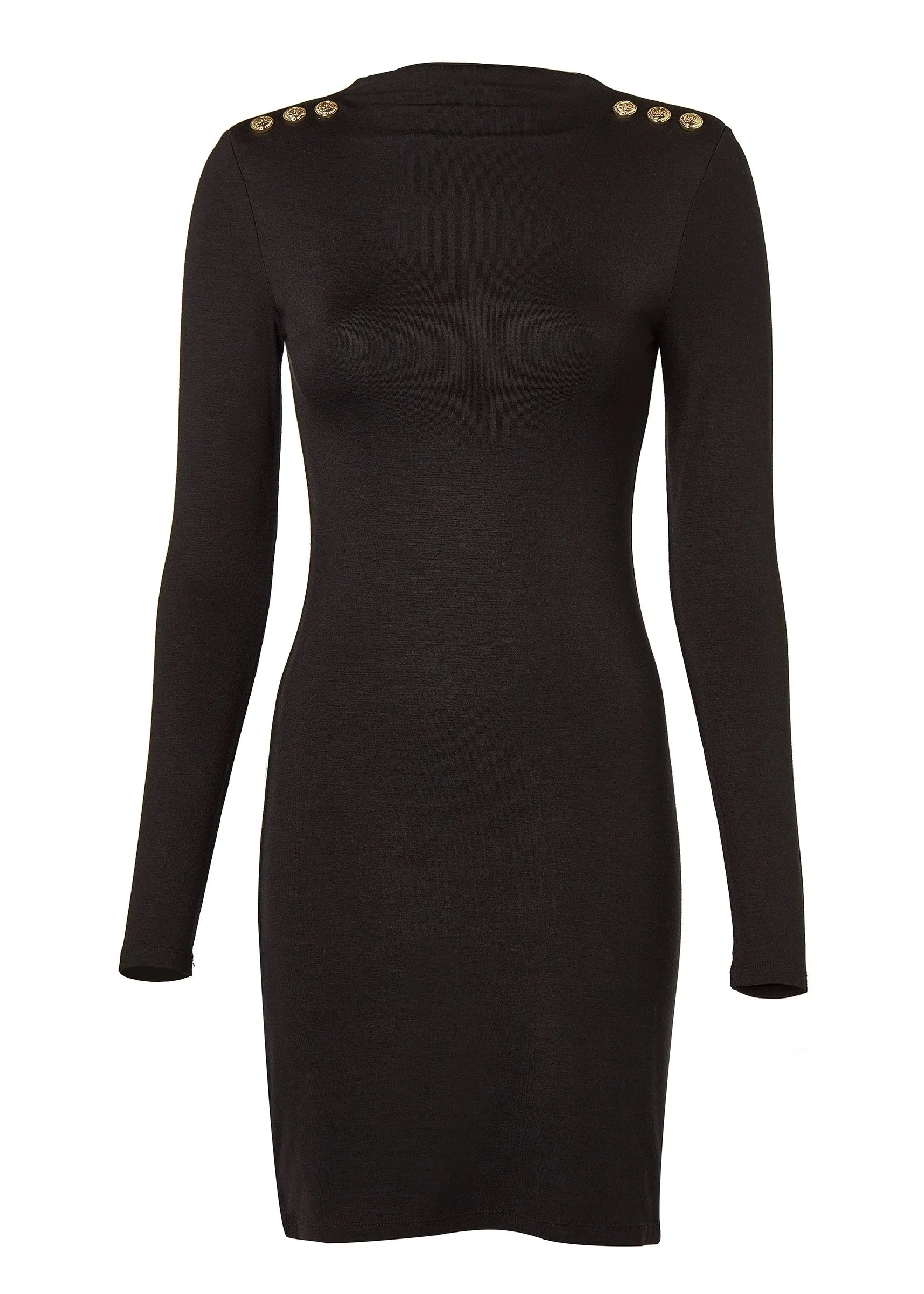 Holland Cooper Harper Long Sleeve Mini Dress in Black