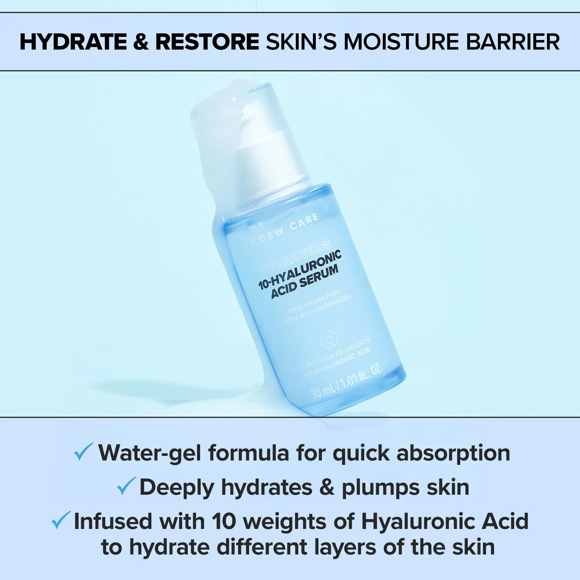 Hydra Vibes 10-Hyaluronic Acid Serum