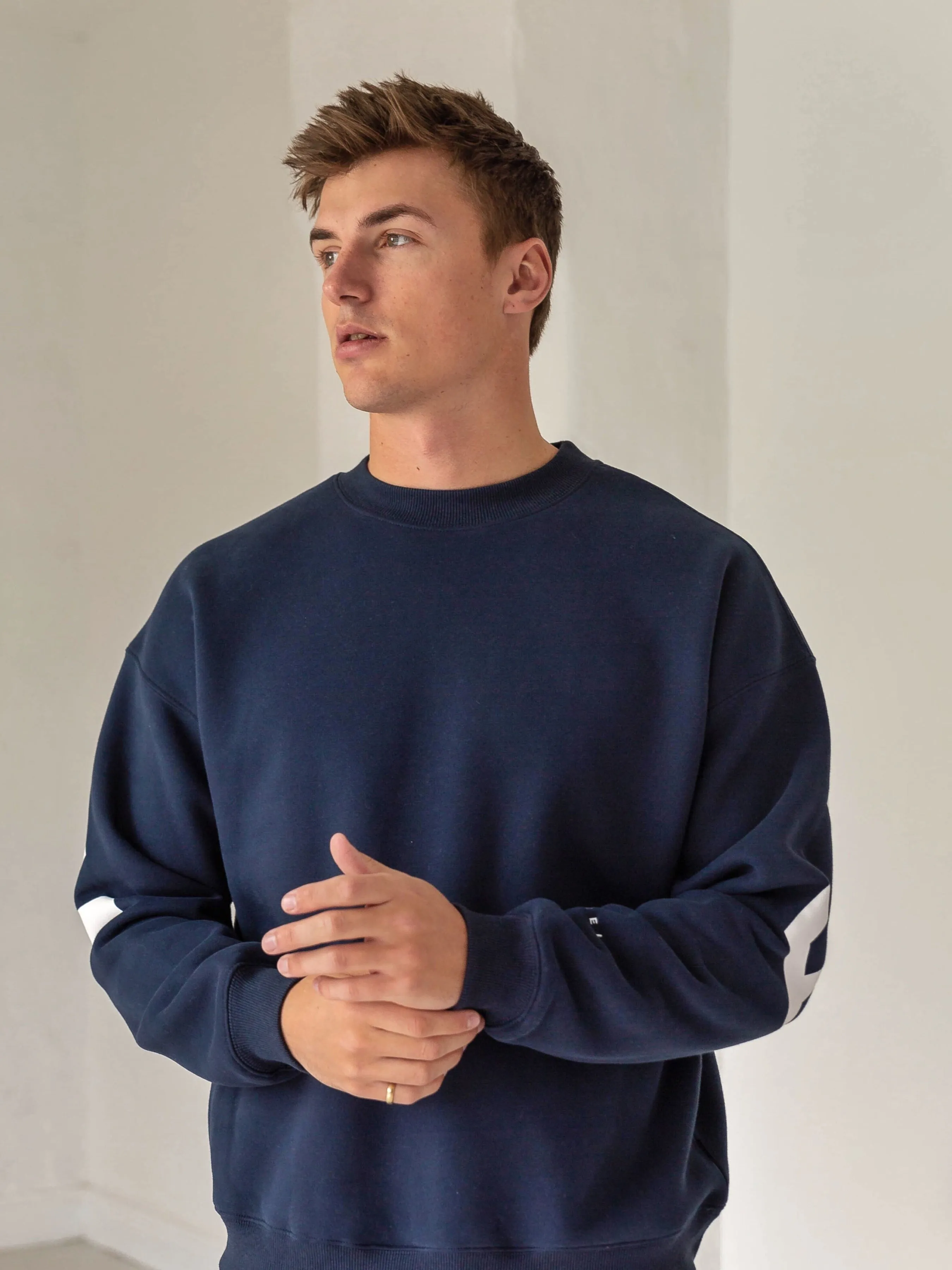 Idris Oversized Jumper - Dark Navy