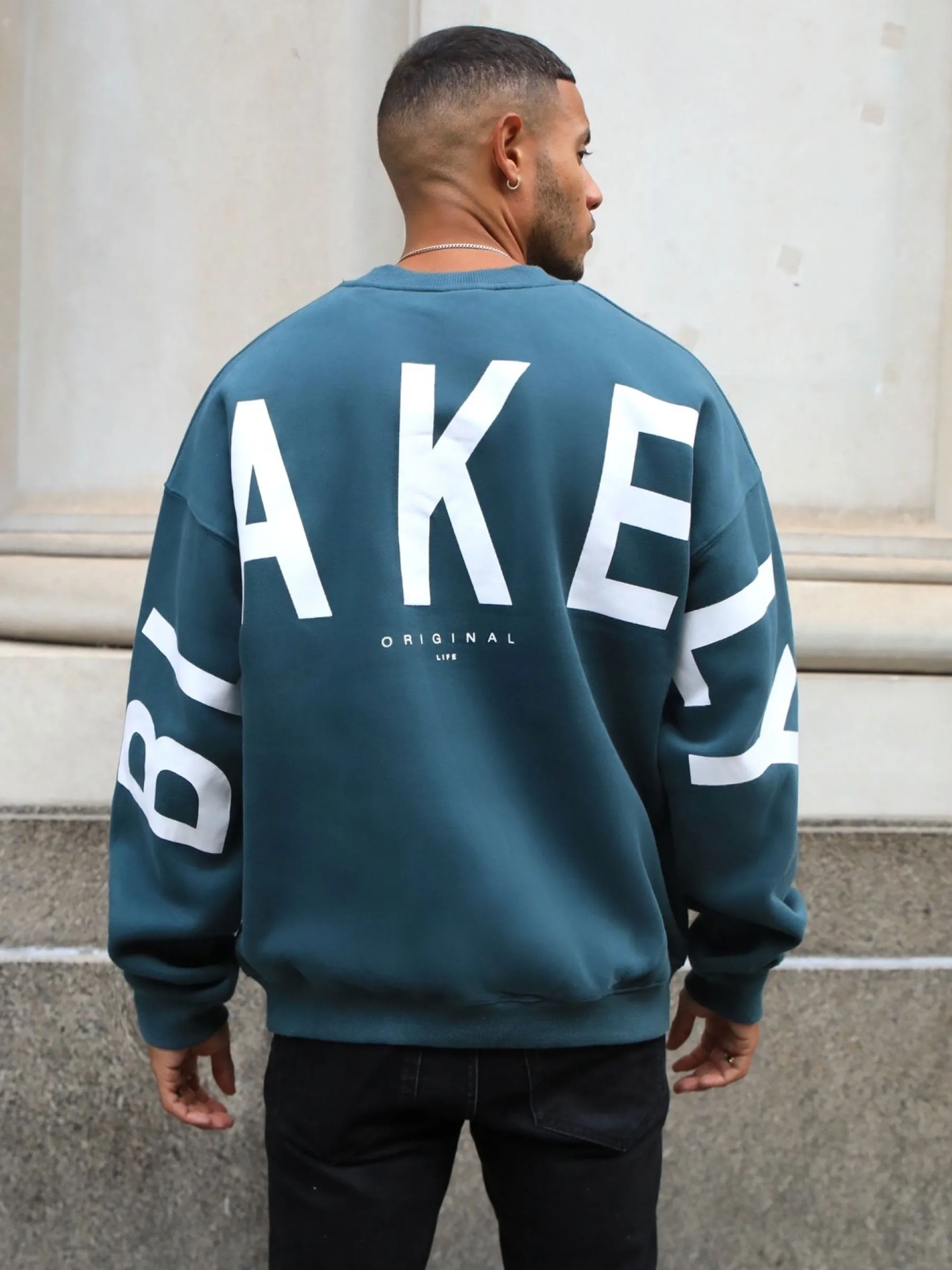 Idris Oversized Jumper - Teal Green