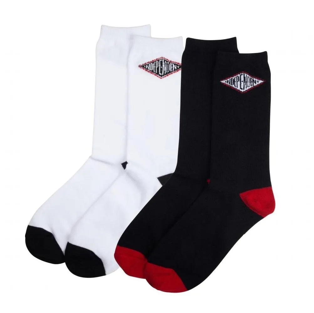 Independent Truck Co. Summit Socks Black (2 Pairs)