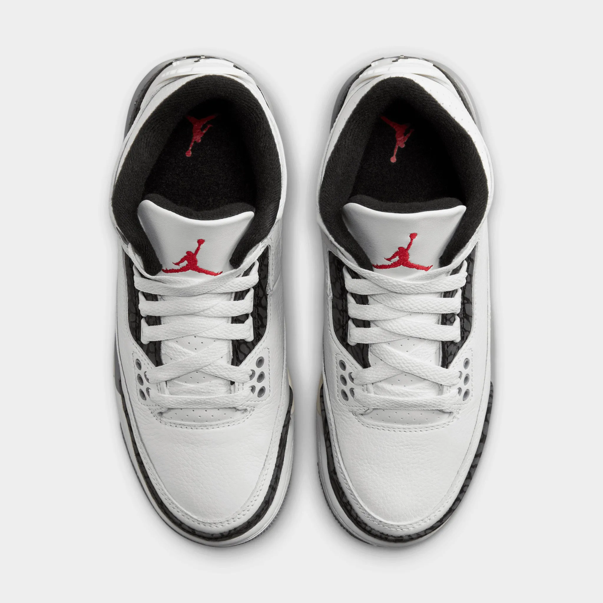 Jordan 3 Retro GS Summit White / Fire Red - Cement Grey