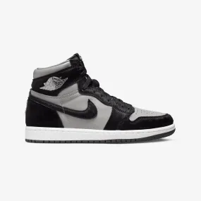 Jordan | WMN'S AIR JORDAN 1 RETRO HIGH  { MEDIUM GREY/BLACK-WHITE