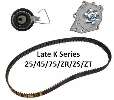 K Series Timing Belt (Cambelt) Kit Inc Water Pump - 99-06. (Auto Tensioner) LHN100560 / LHP100900 / PEB102510