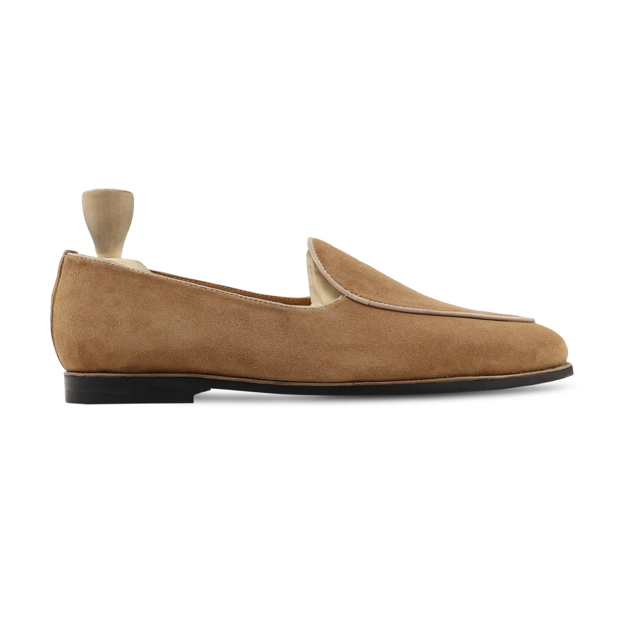 Kirby - Men's Camel Kid Suede Loafer