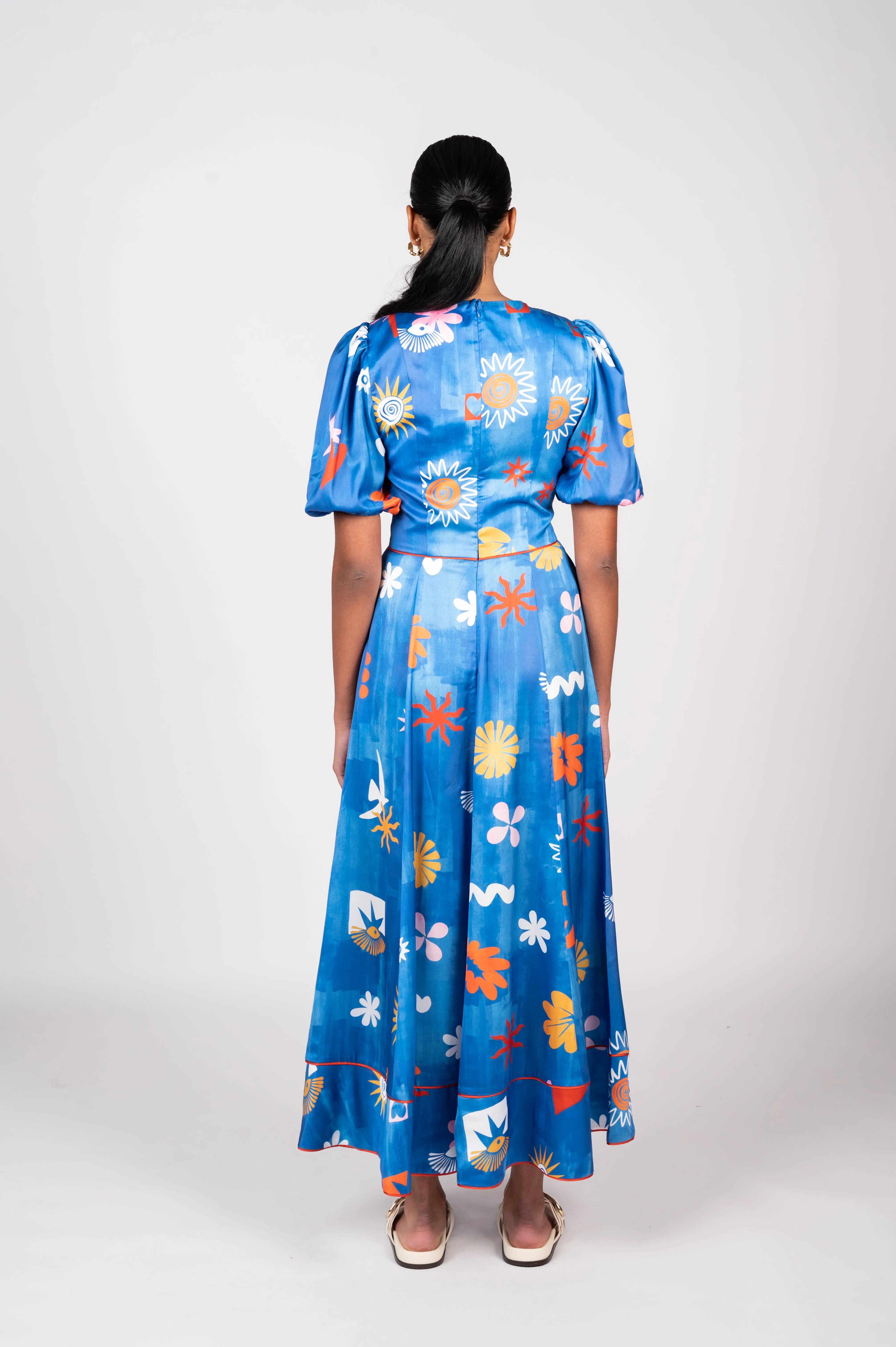 La Maise Ria Midi Dress - Celestial Blue