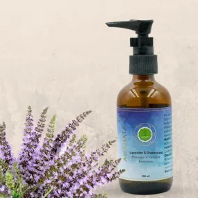 Lavender & Grapeseed Massage Oil Cellulite Reduction - 100ml