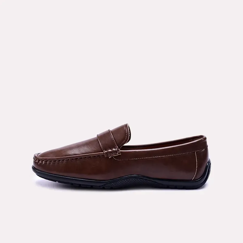 Leander Brown Buckle Loafers 0130863