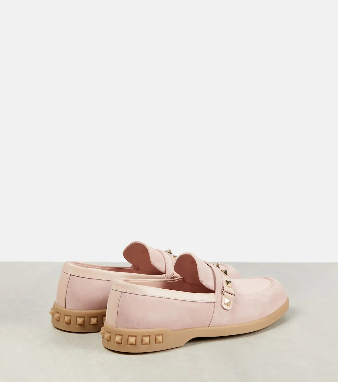 Leisure flows Valentino Garavani suede loafers, pink