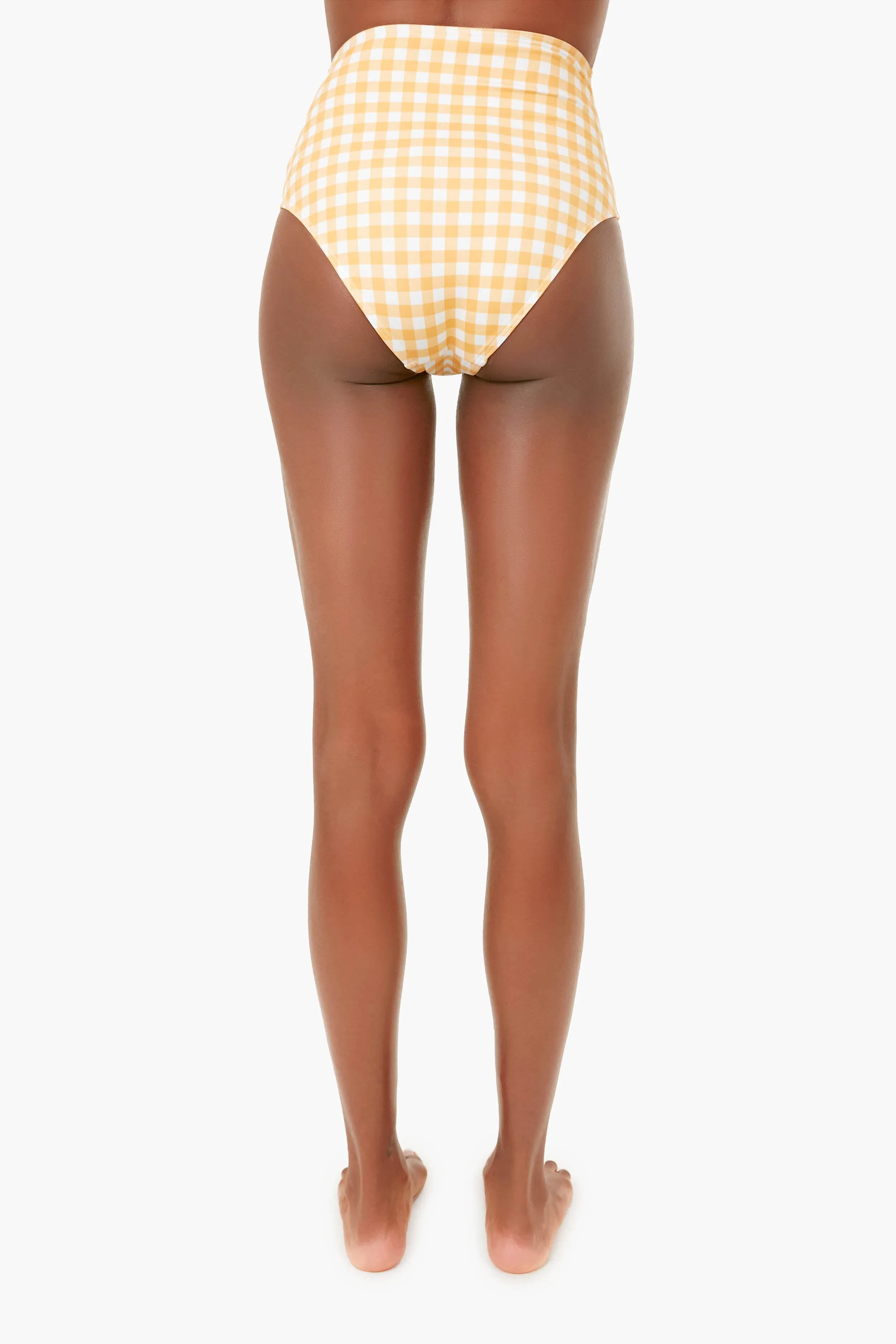 Marigold Gingham High Waisted Bottom