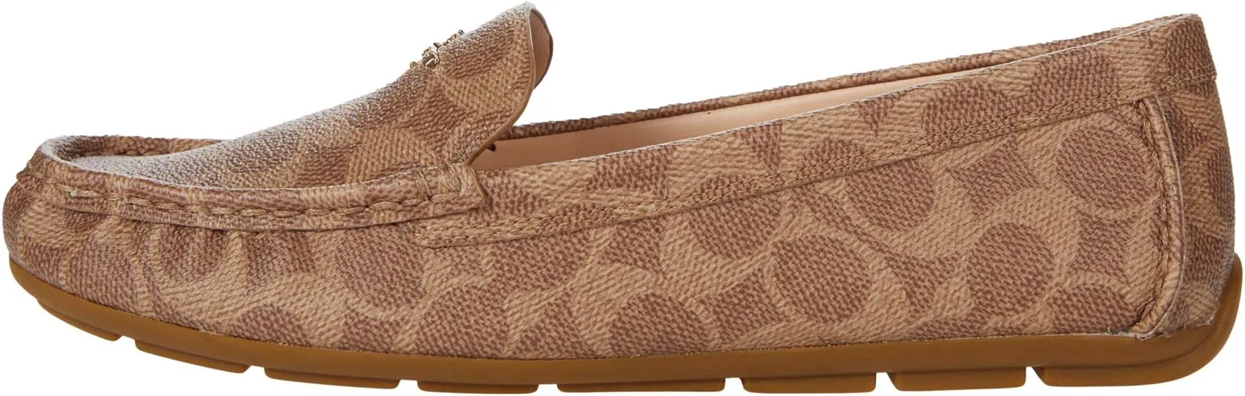 Marley Driver COACH Loafers, Tan PVC