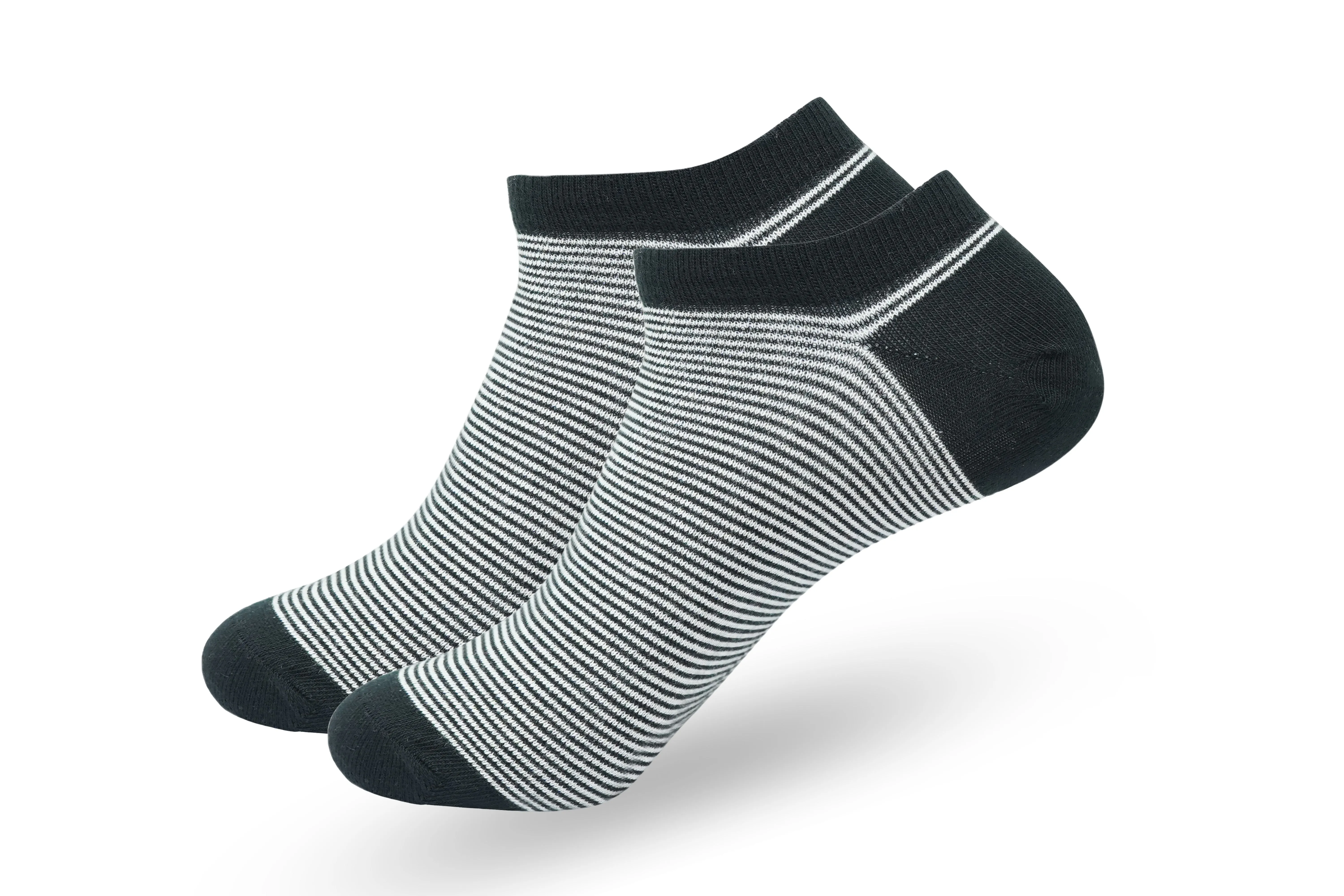 Men Striped Lowcut Ankle socks- Multicolor (6 Pair)