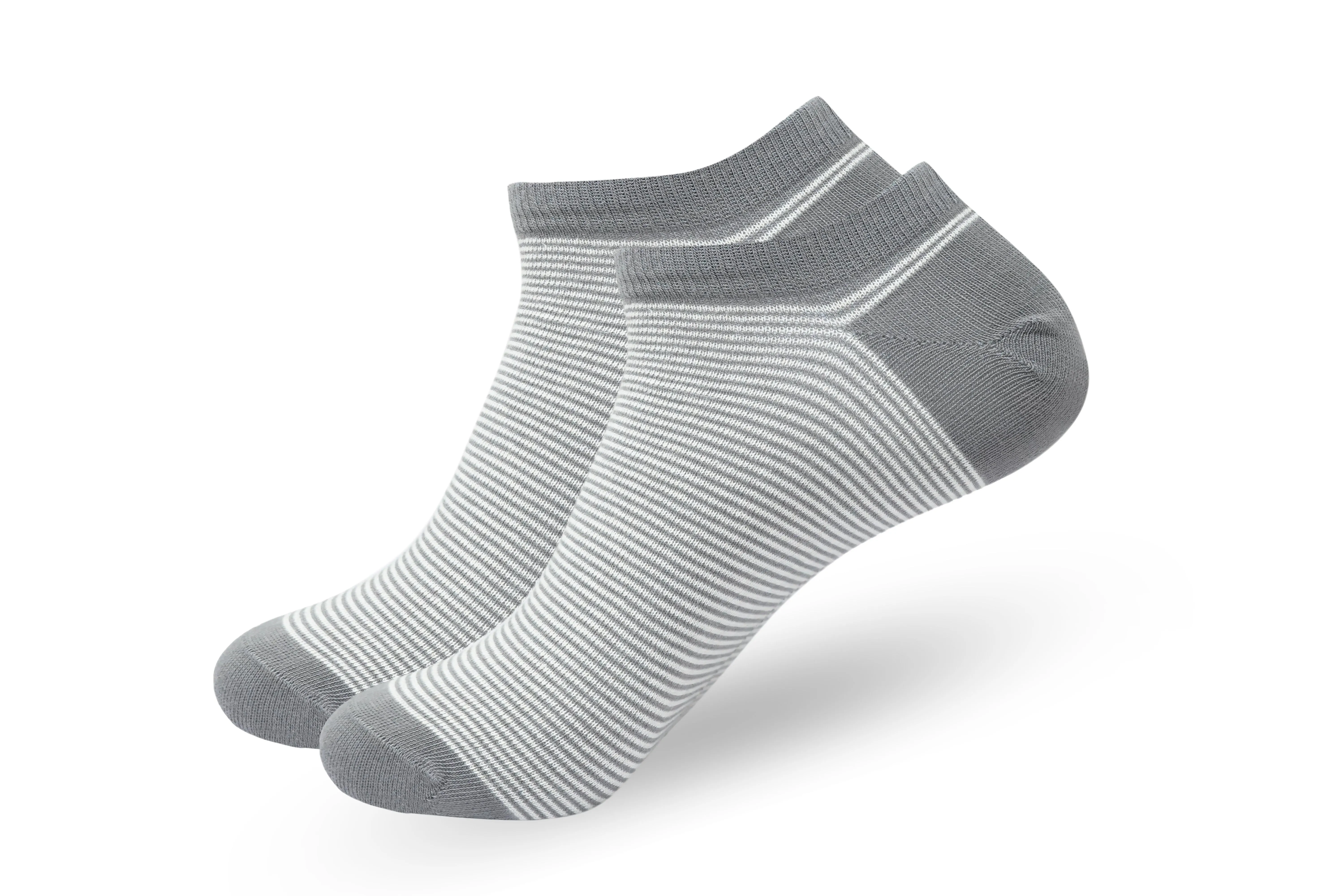 Men Striped Lowcut Ankle socks- Multicolor (6 Pair)