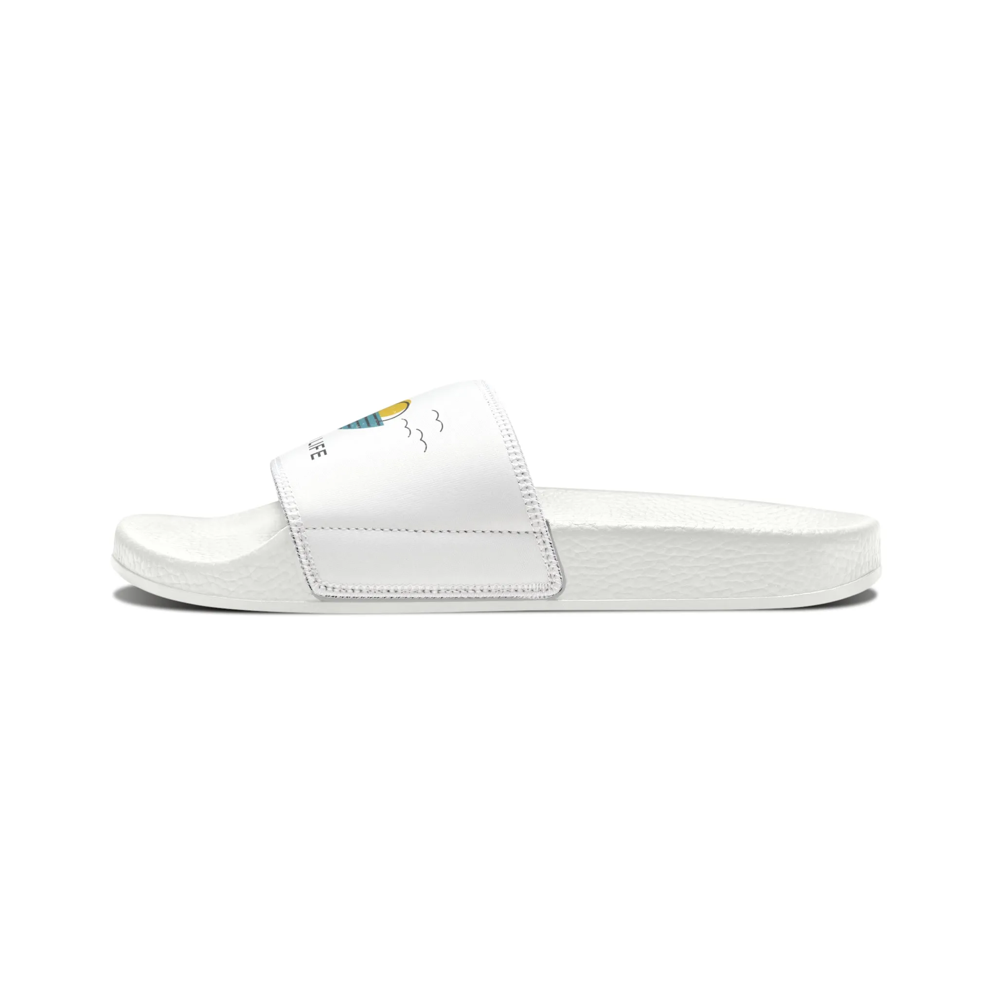 Men's - BEACHED BUM LIFE - PU Slide Sandals - B