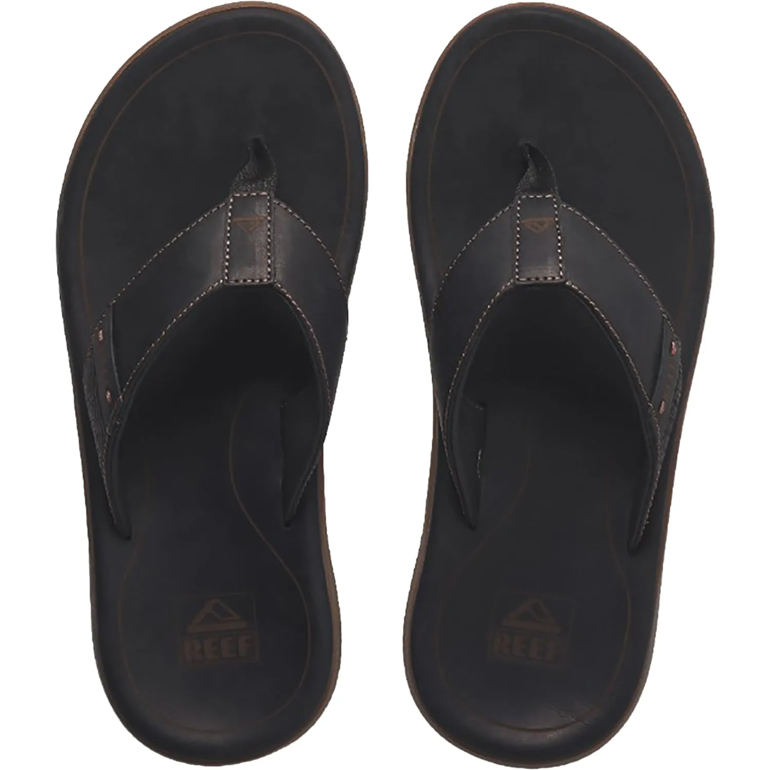 Men's Reef Santa Ana Black Leather