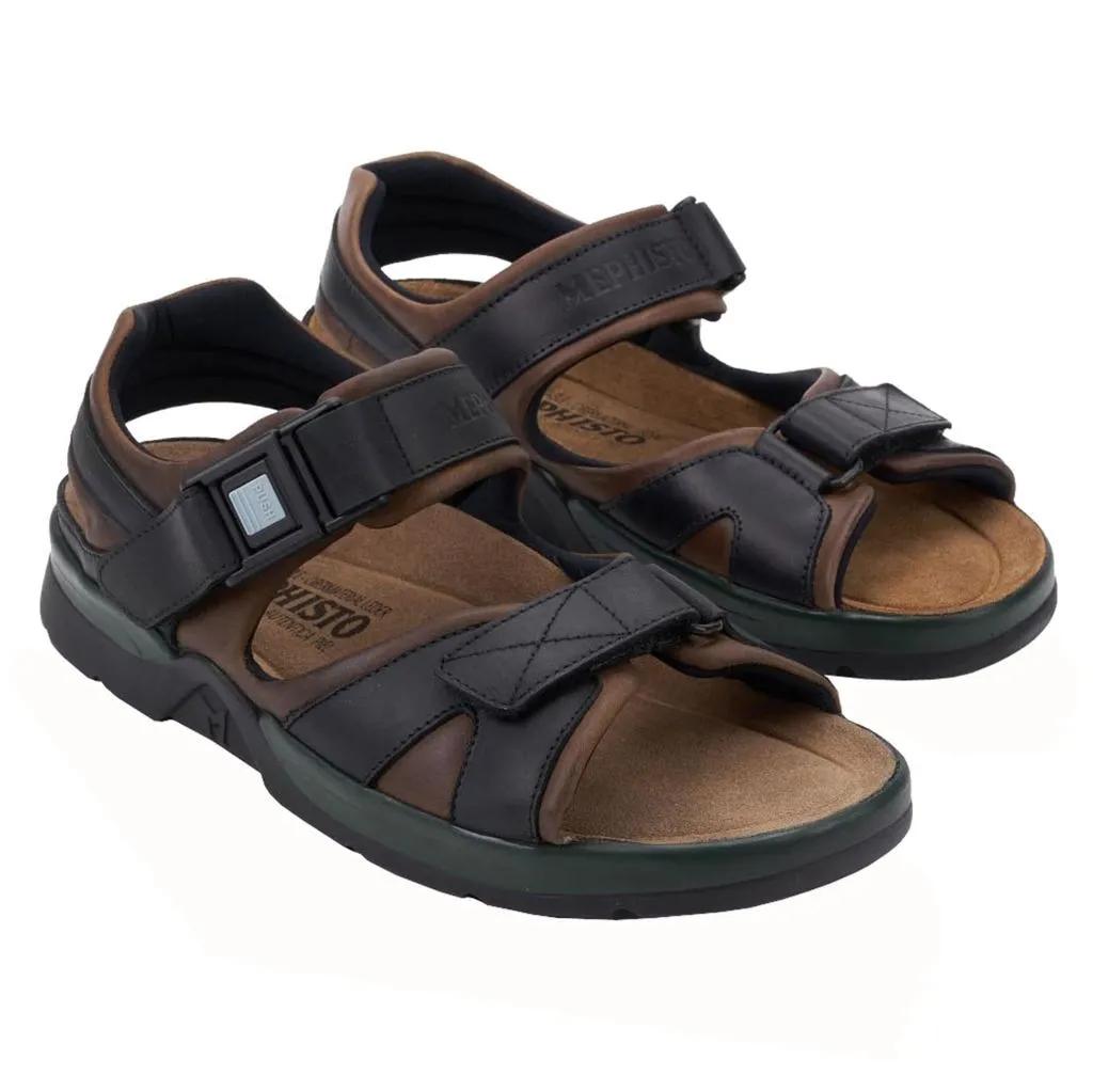 Mephisto Shark Fit Dark Brown Mens Sandals - UK 6.5