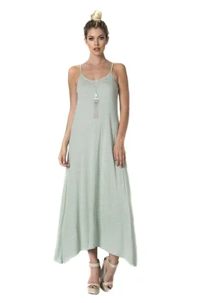 Mint Spaghetti String Cut Out Back Maxi Dress U.S.A