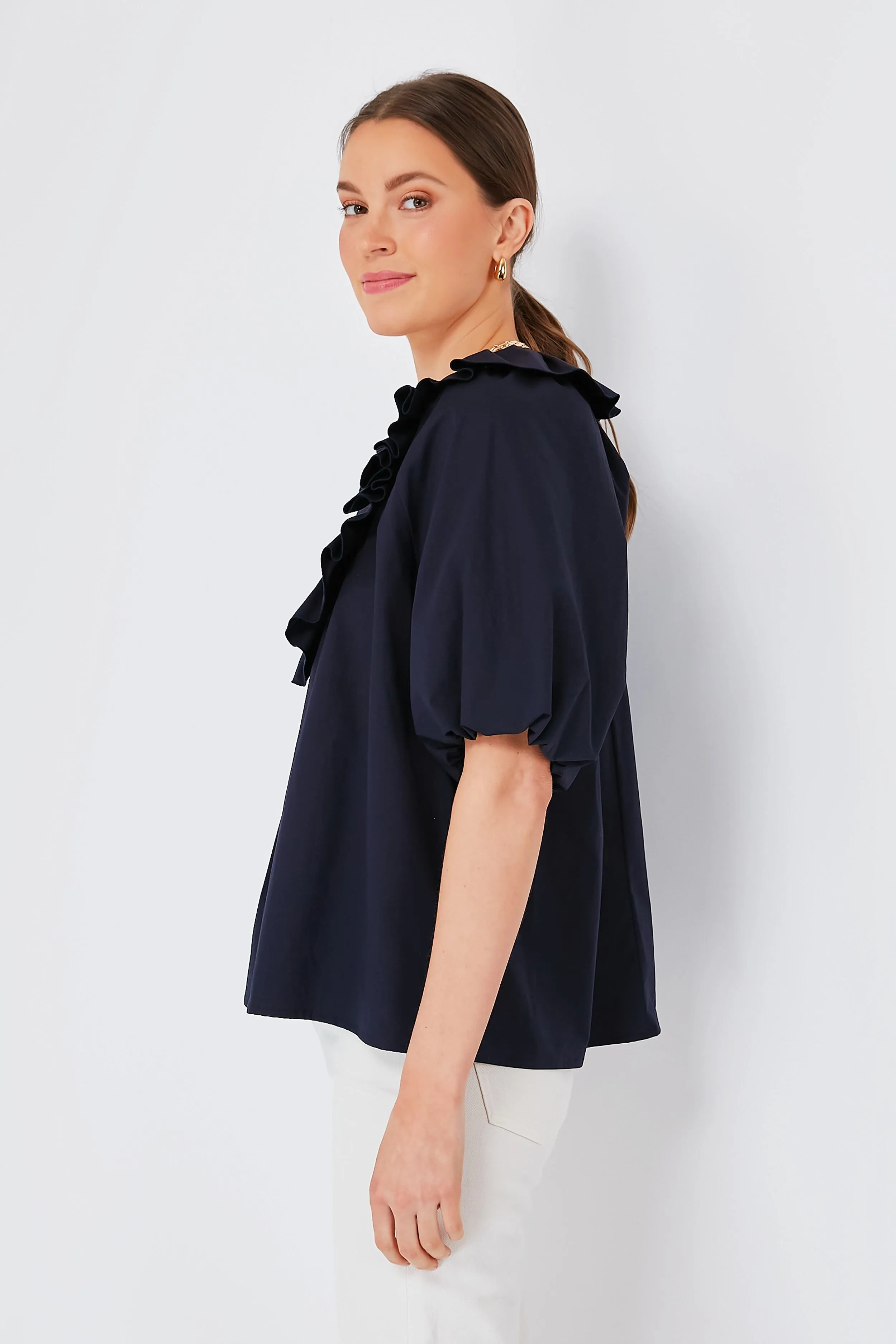 Navy Nancy Top