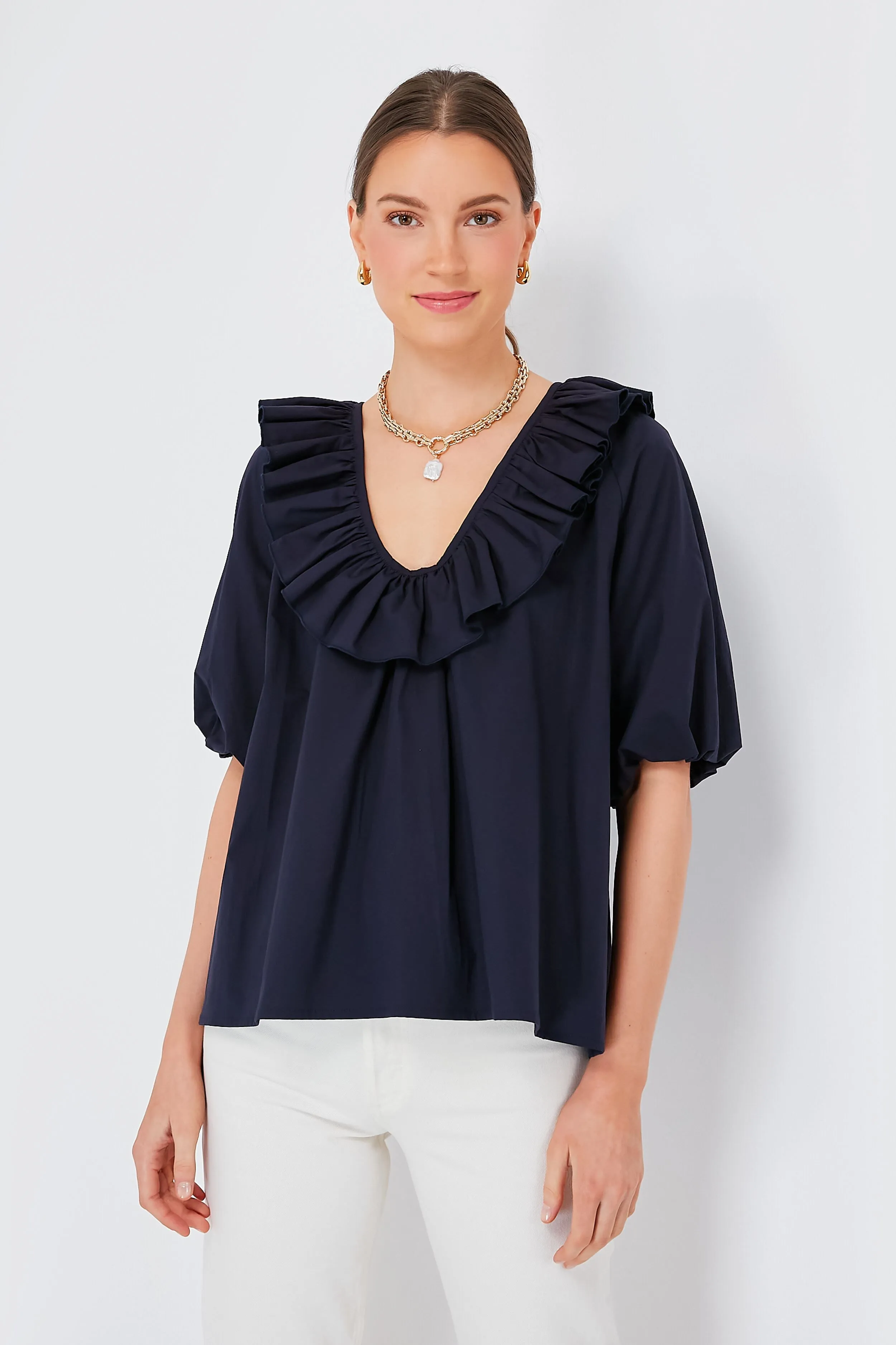 Navy Nancy Top