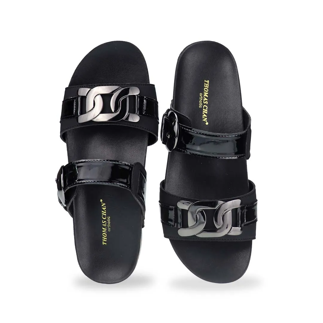 [NEW] Metallic Duo-Strap Adjustable Sandals