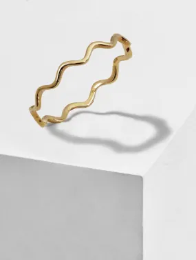 NOODLE Wavy Stacking Ring | Sterling Silver