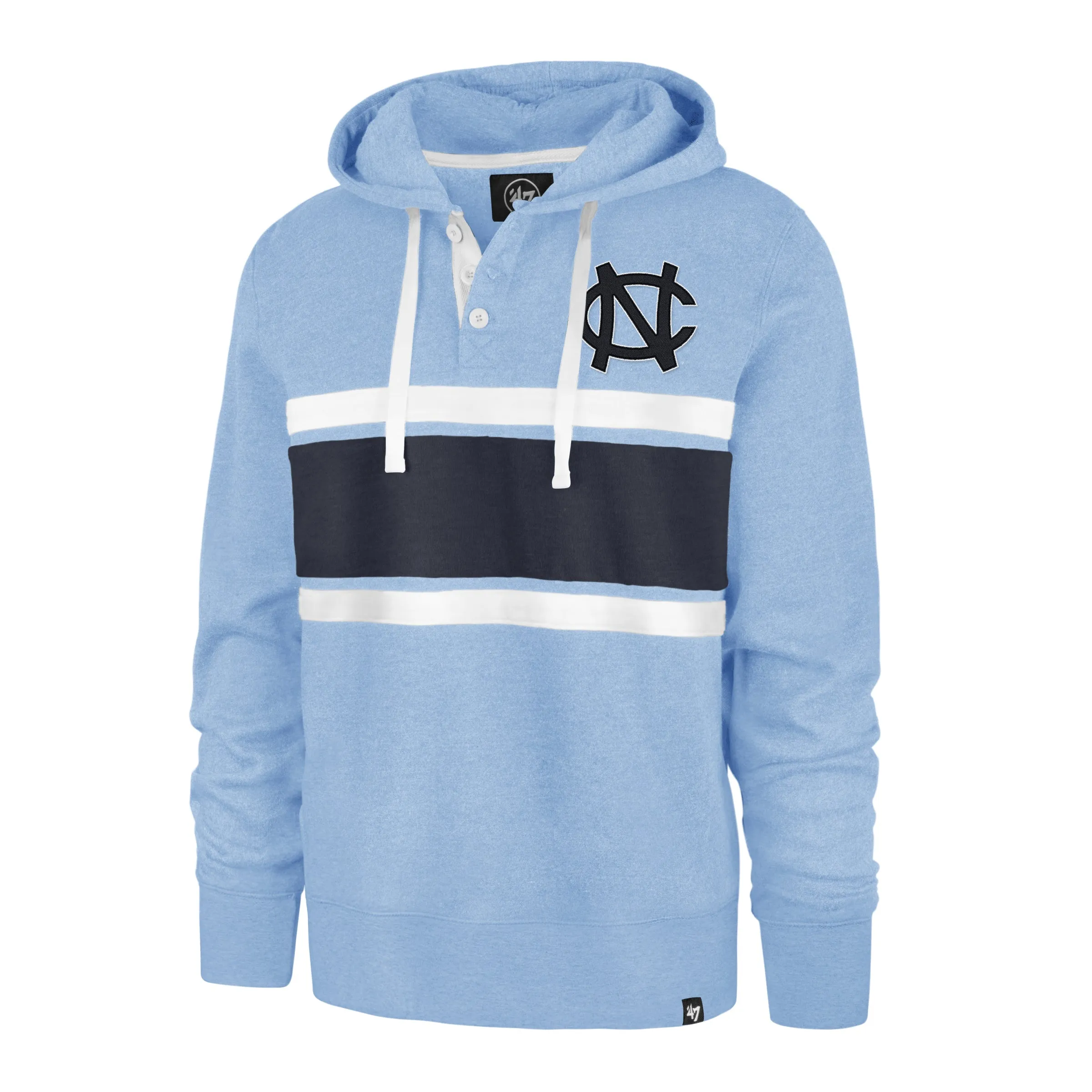 NORTH CAROLINA TAR HEELS UNC VINTAGE LINE OUT '47 RUGBY HOOD